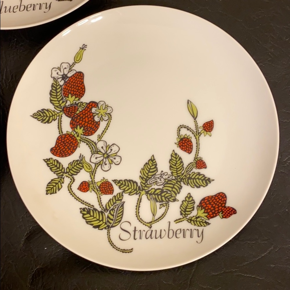 Fitz and Floyd Salad Plates. 3. Vintage 1974   MCM